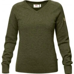 FjallRaven Womens Sormland V-Neck Sweater -Fjallraven fjallraven women s sormland v neck sweater 130
