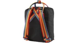 Fjallraven Kanken Rainbow Mini Backpack -Fjallraven opplanet fjallraven kanken rainbow mini backpack black rainbow pattern one size f23621 550 907 av 2