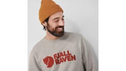 Fjallraven Logo Sweater - Men's -Fjallraven opplanet fjallraven logo sweater mens grey melange 2xl f84142 020 999 xxl av 2