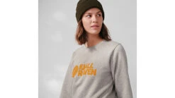 Fjallraven Logo Sweater - Women's 26 Fjallraven Logo Sweater - Women's -Fjallraven opplanet fjallraven logo sweater womens grey melange extra large f84143 020 999 xl av 2