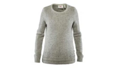 Fjallraven Ovik Structure Sweater - Women's -Fjallraven opplanet fjallraven ovik structure sweater womens egg shell grey large f89775 111 020 l main 1