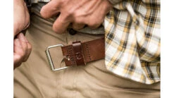 Fjallraven Singi Belt 2,5 Cm. -Fjallraven opplanet fjallraven singi belt 2 5 cm leather brown f77280 250 75cm av 1