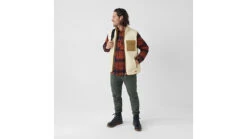 Fjallraven Vardag Pile Fleece Vest - Men's -Fjallraven opplanet fjallraven vardag pile fleece vest mens chalk white buckwheat brown 2xl f87073 113 232 xxl av 3